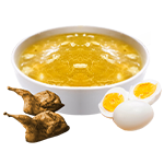 Batair Yakhni with Egg